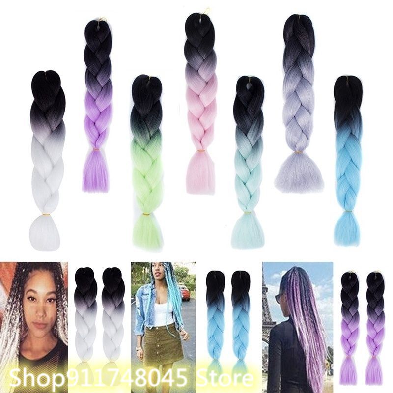 Synthetic Jumbo Braiding Hair Extension Crochet Jumbo Braids Twist Synthetic Hair