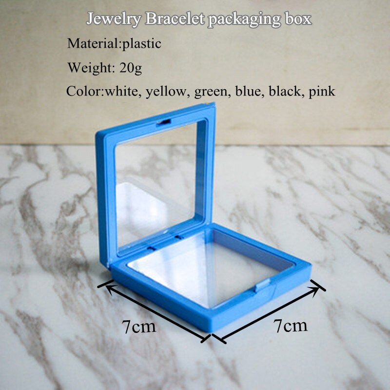 Picture Frame Jewelry Bracelet Packaging Box Colorful 3D Floating Shadow Display Film Suspensiony Storage Transparent Box