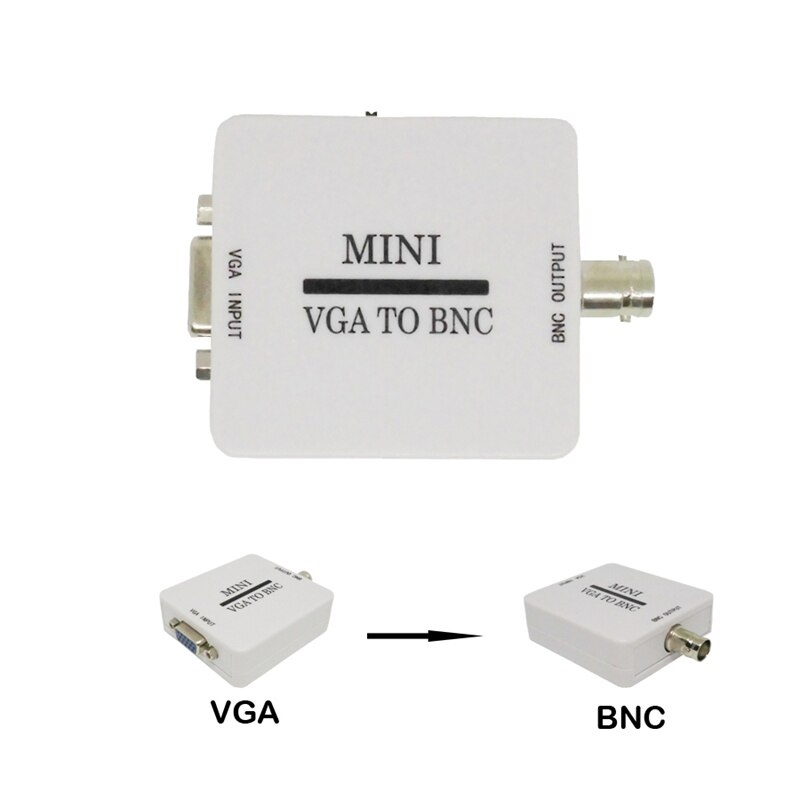 Mini HD VGA To BNC Video Converter Convertor Box Composite VGA To BNC Adapter Conversor Digital Switcher Box for HDTV Monitor
