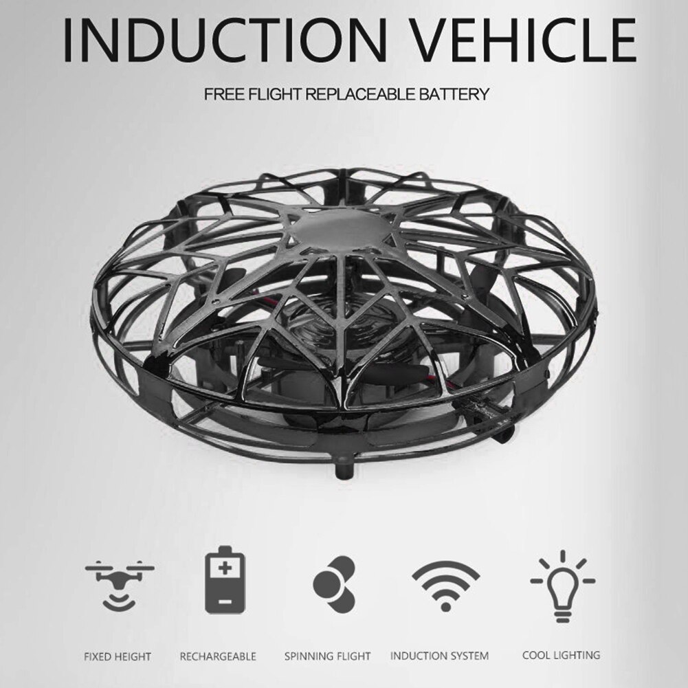 Mini Drone volador de 4 ejes, helicóptero de inducción con gesto infrarrojo, juguete para niños, RC de , juguetes para niños