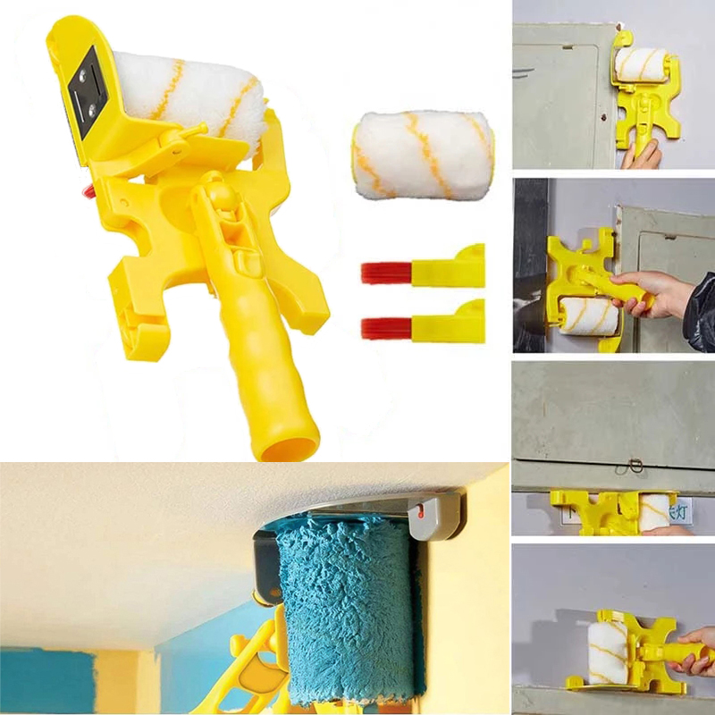 Paint Roller Proffesional Clean-Cut Paint Edger With 2Pc Replacement Rollers Brush Wall Painting Tools For Room Wall Ceilings✈✈✈
