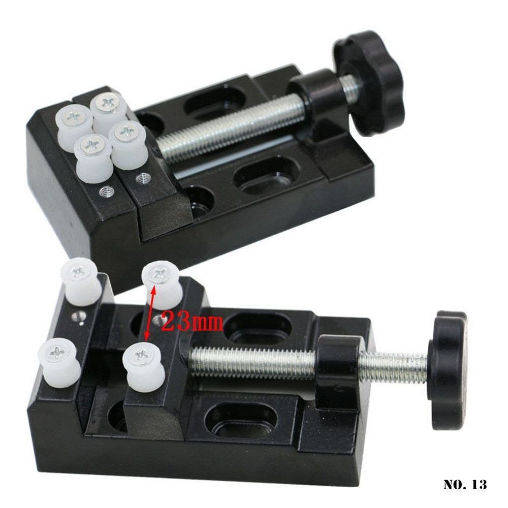 Bench Vise Miniature Clamp on Table Bench Vise Tool Vice Muliti-Funcational Table Vice Carving Bench Clamp Drill Press Flat Vice