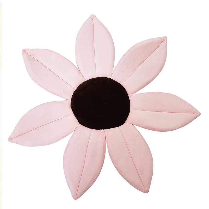 Alfombrilla de baño de flor para bebé de 70cm para baño de recién nacido, cojín de ducha plegable de cuatro pétalos de flores, alfombrilla de asiento de pétalo de seguridad para bebé: Rosa