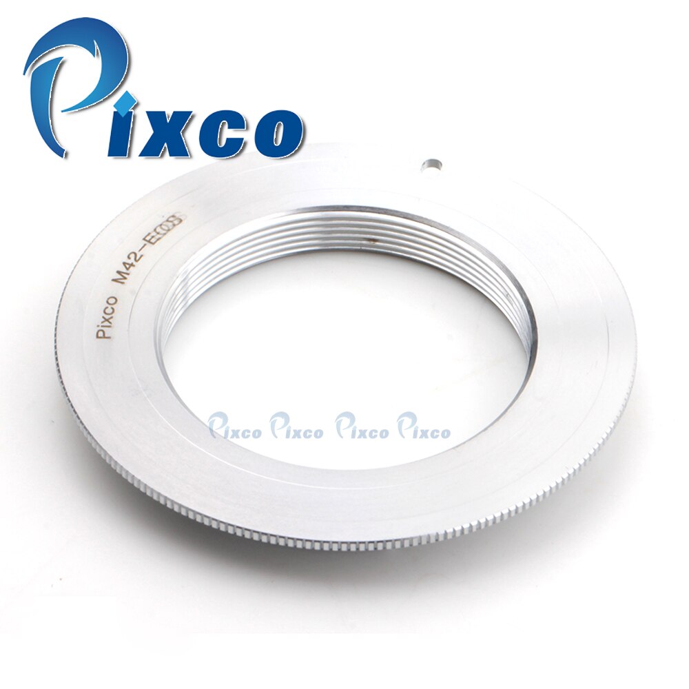 Pixco lens adapter werkt voor m42 canon ef camera 550d 7d 5d 1d 500d 50d zilver