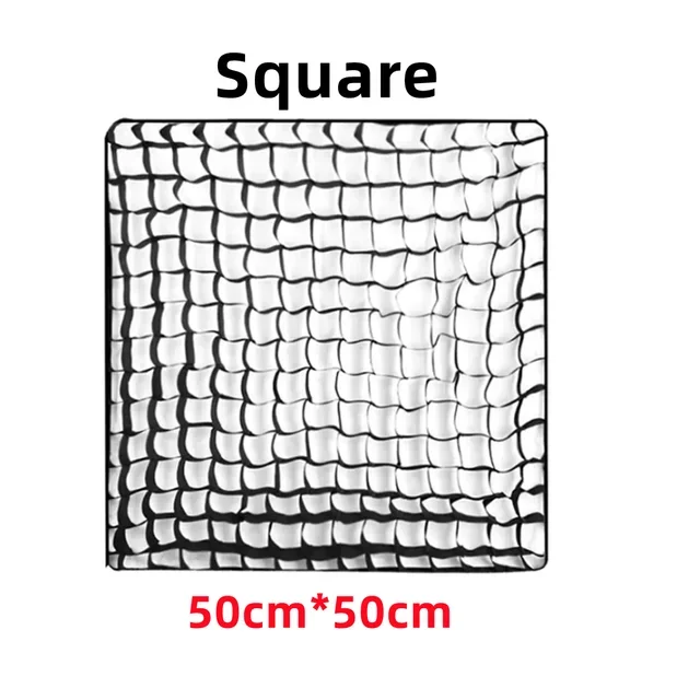 Honeycomb Grid For Octagon Square Rectangle Hexadecagon Deep Softbox 30* 40 50*70 55 60 65 80 22*90 95 80*120 140 35*160cm: black