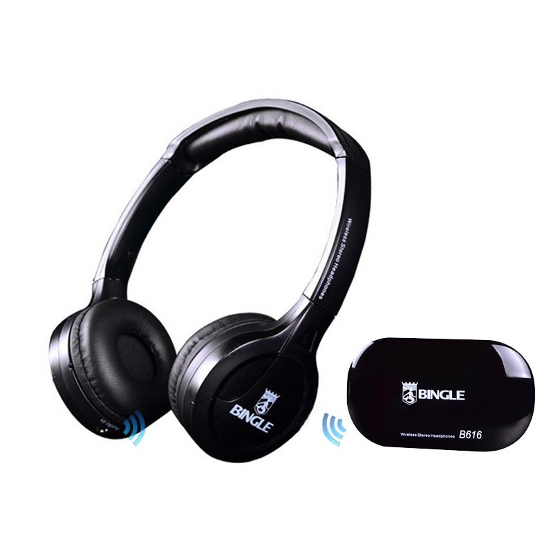 Bingle B616 Wireless FM Radio Headset Multifunction Stereo Microphone FM With Mic PC Phone Earphone wireless headphones for TV