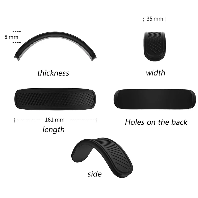 Adequado para airpods max 1/2 fone de ouvido sem fio alta qualidade silicone bandana capa lavável almofada capa protetora