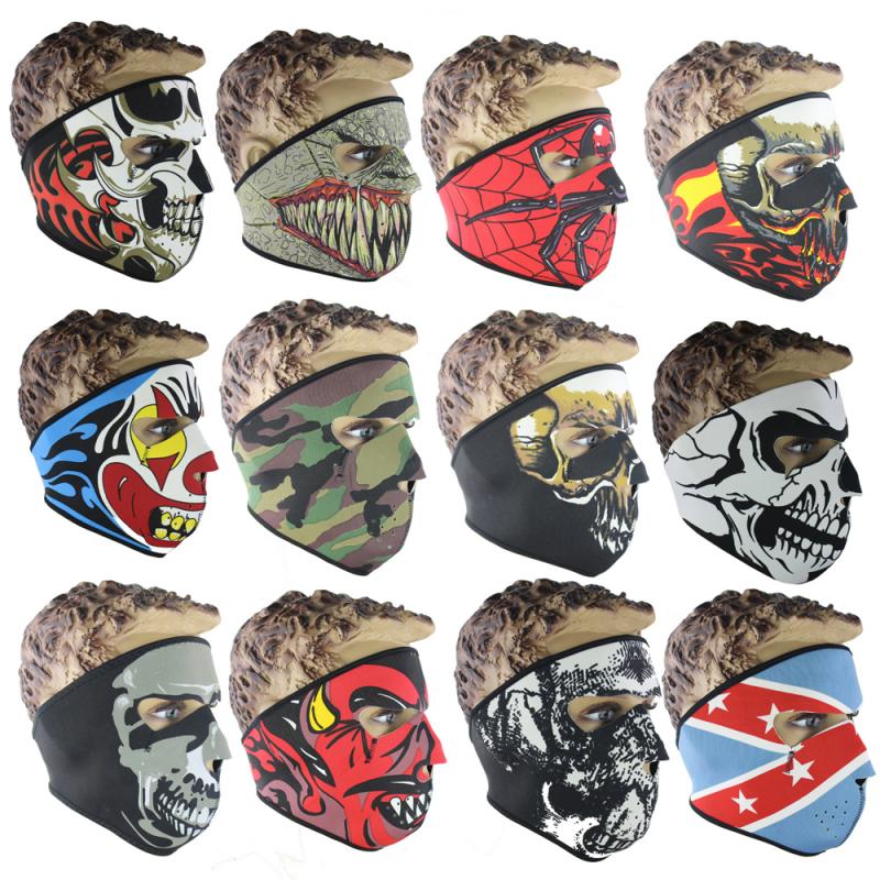 Motorcycle Face Mask Unisex Warm Windproof Winter Snowboard Ski Mask Ride Bike CS Cap Balaclava Neoprene Face Mask Protect Head