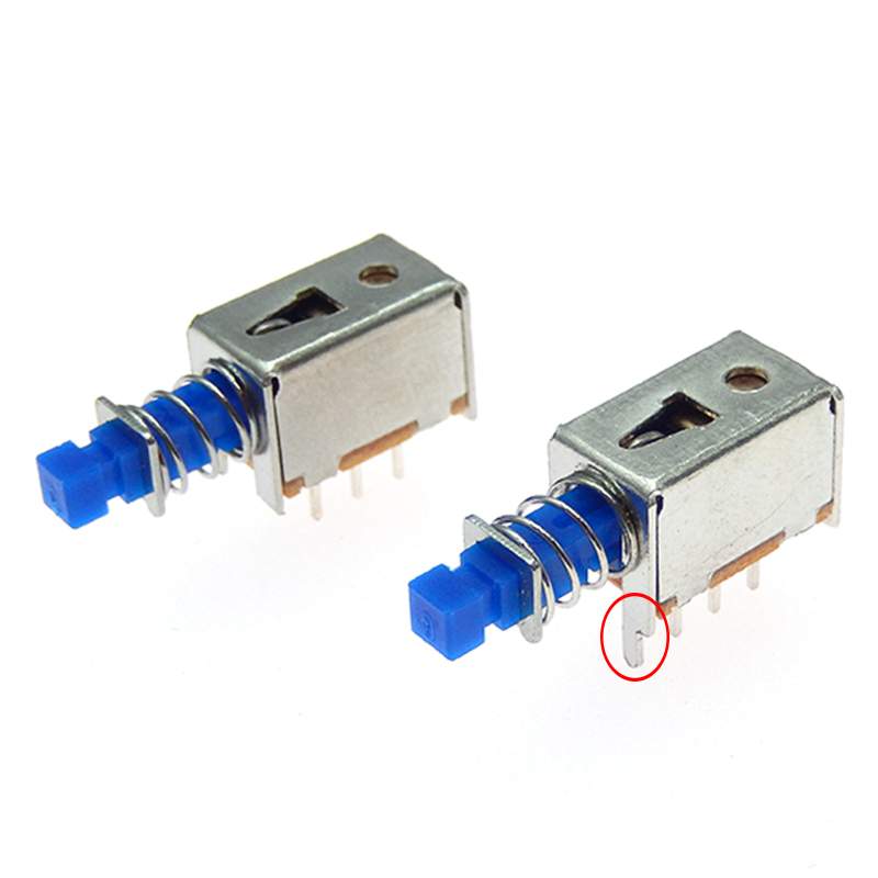 Touches Push-Pull horizontales, 2 rangées, 6 broches, pieds de câblage avec oreilles, bouton A04, auto-réinitialisation avec verrouillage, décodeur, interrupteur d'alimentation, 10 pièces