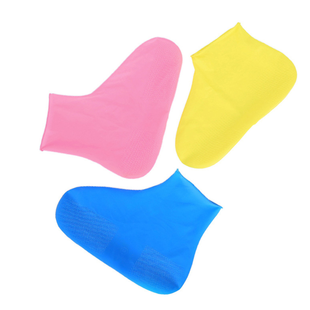 Unisex vattentät engångs elastisk latex boot täcker regn snö halkfria skoöverdrag