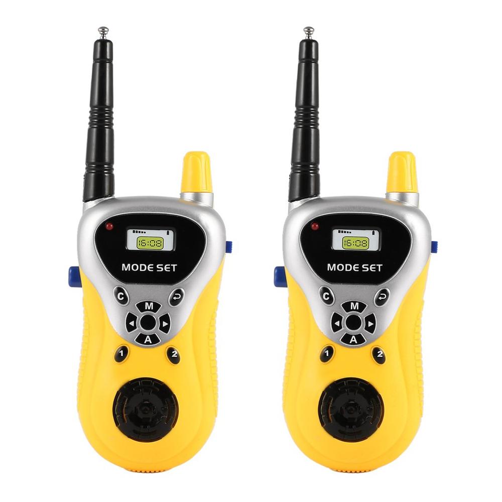 Mini Walkie Talkie para niños, intercomunicador electrónico portátil con Radio, Mini juguetes de mano, Radio bidireccional portátil, 2 uds.: Default Title