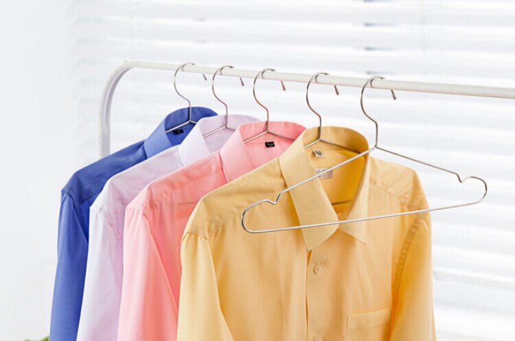 20 stuks 32/42cm kledinghangers met groef / roestwerende roestvrijstalen hanger (  (20 stuks/partij)