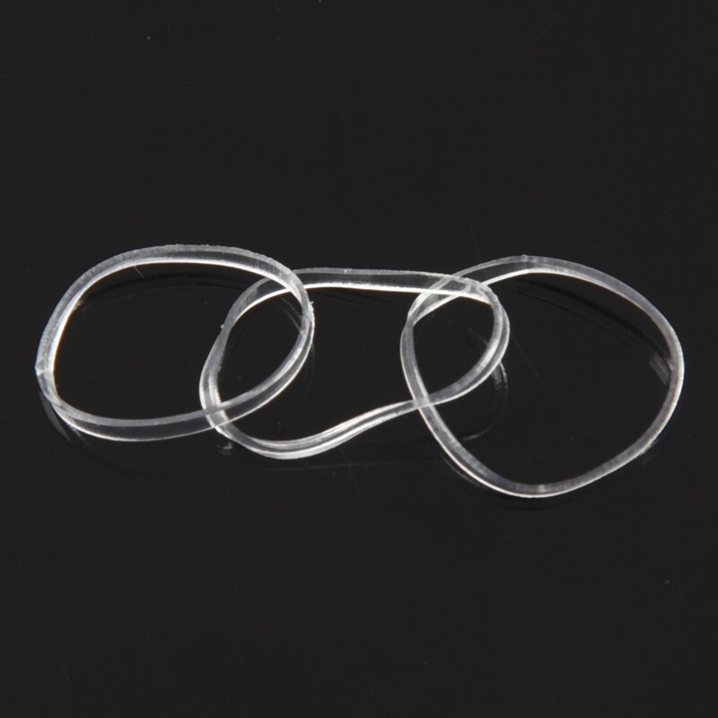 500x hair rubber cord rubber Band transparent white 1mm