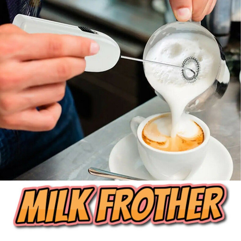 Batidor de café y leche, batidor manual, batidor eléctrico de huevos, Espumador, Mini agitador con mango, herramienta de cocina práctica # P5, 1 ud.