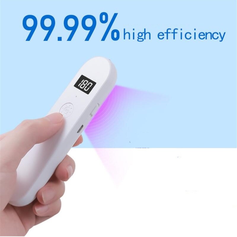 1PC Portable UV Lamp Disinfection Lamp Household UV Sterilizer Light Ultraviolet Disinfection Bactericidal Lamp UVC Germicidal