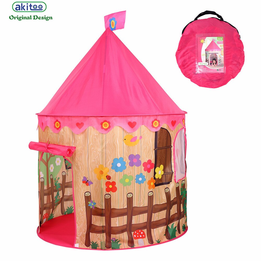 Akitoo 131 Kinderen Tenten Yurts Vogel Hek Marine Ballenbad Kasteel Playhouse Indoor Opvouwbare Klamboe Met Oceaan Ballen Mat
