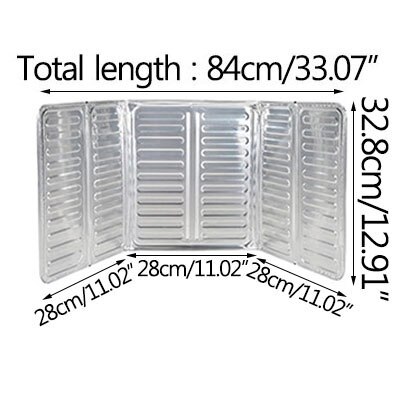 Gas Stove Aluminum Foil Oil Baffle Cooking Oil Baffle Household Anti-Splash Oil Baffle Heat Insulation Plate Kitchen Gadgets: F