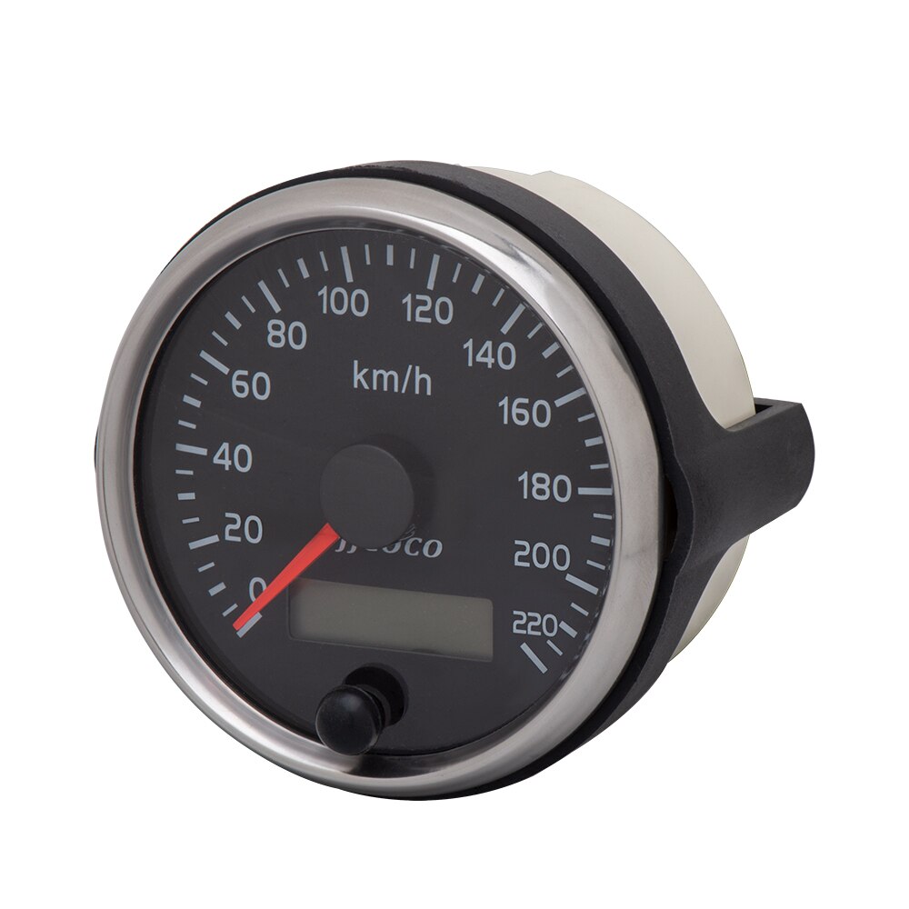 52mm Geschwindigkeitsmesser Boot GPS Tacho Kilometerzähler 0-60Km/H Wasserdichter IP67 7-Farben Tachometer Messgerät für Auto Boot Yacht 12V/24V