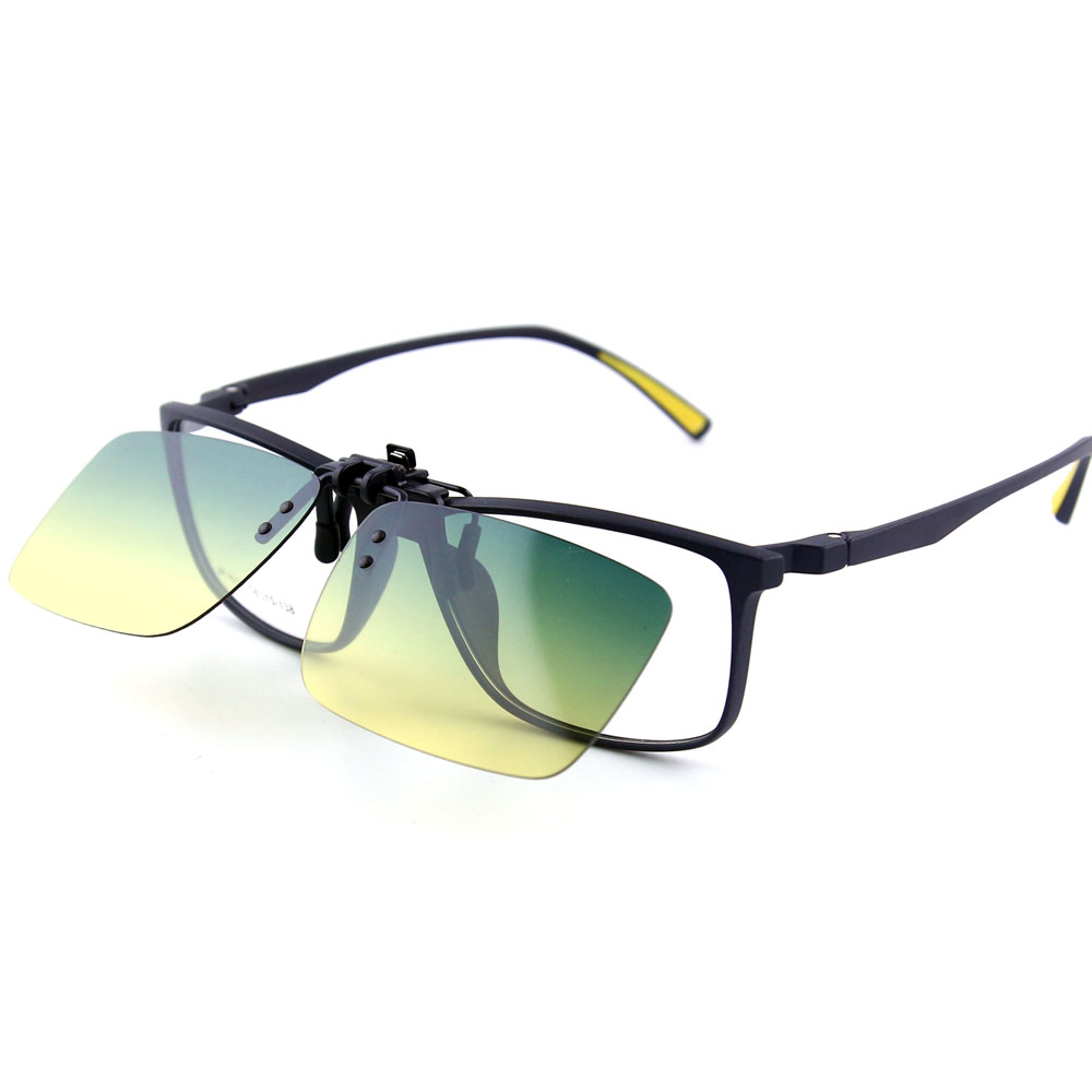 Gafas de sol de visión diurna y nocturna, gafas de sol polarizadas con Clip para miopía, gafas para conducir viajando abatible hacia arriba, gafas de sol