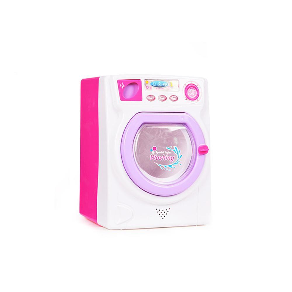 Elektrisk vaskemaskine legetøj til piger lege hus spil legetøj simulering vaskemaskine piger husholdningsprodukter lydlegetøj