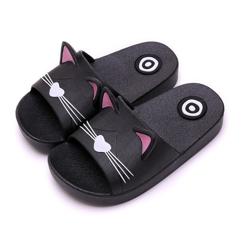 Katt söta tofflor bebis pojke flicka barn sommar strand vatten inomhus hem skor barn utomhus sandaler: 2 / 12.5