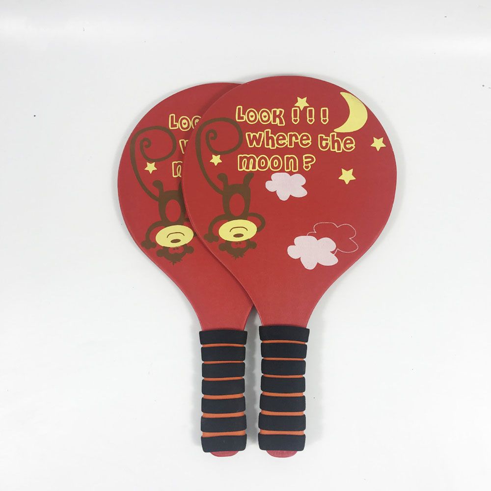 Racquet Wood Racquet Racquet Sports Badminton Beach Battledore Racquet Badminton Rackets Badminton Racket Rackets: red