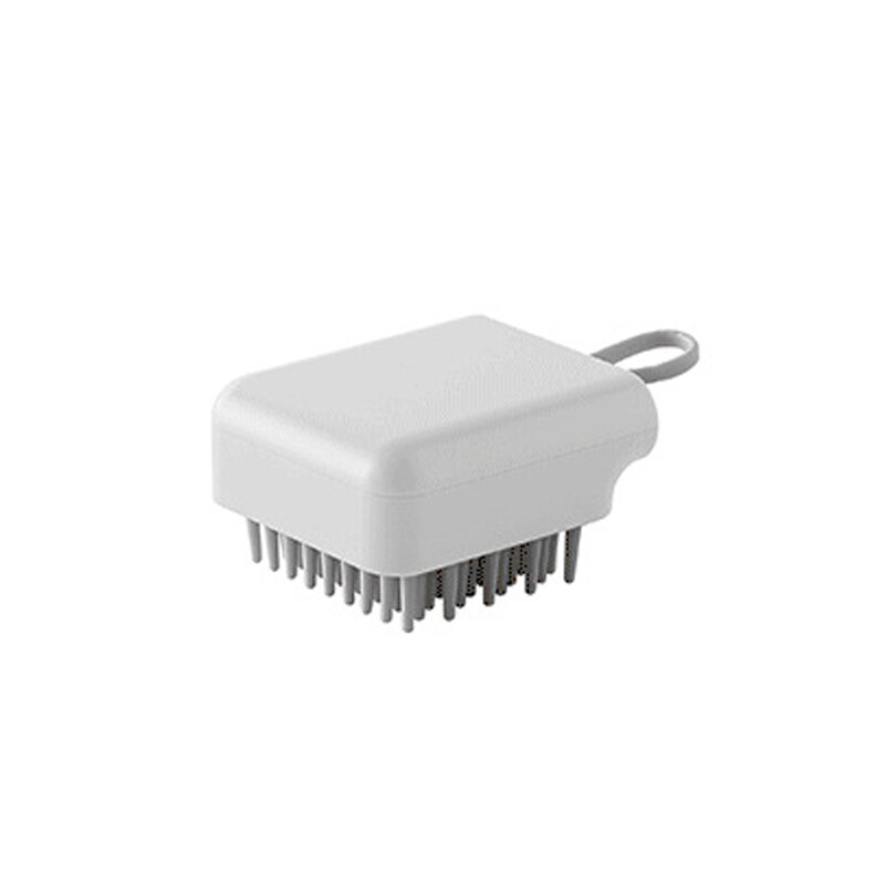 Pet Dog Bath Brush Comb Silicone SPA Shampoo Massage Brush Shower Hair Removal Comb For Dogs Cats Cleaning Grooming Tool: white