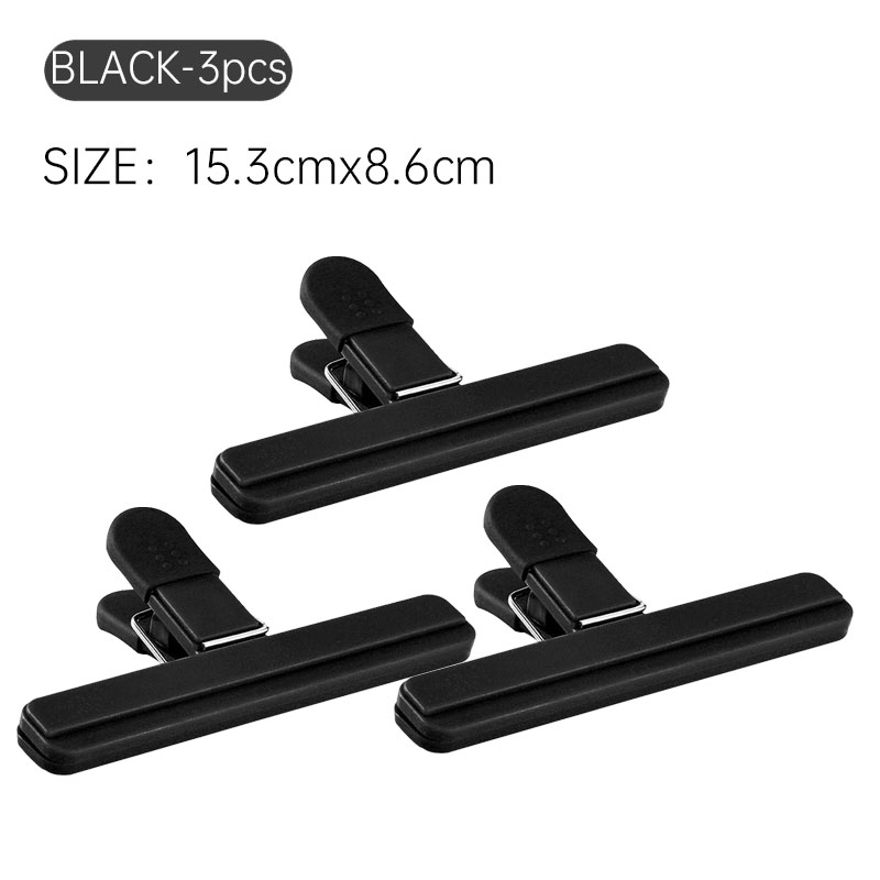 1/3 stk. bærbare store chipposeklemmer plastik assorterede størrelser mad-snackforsegling forseglingsklips tætningsklemme køkkenopbevaringstilbehør: Lyserød