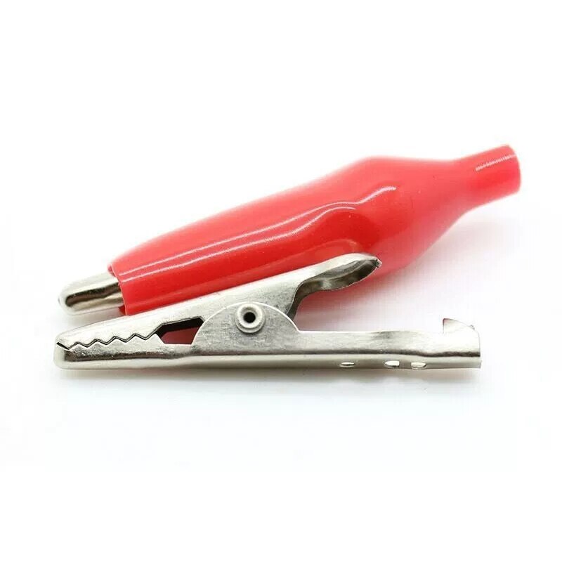 10Pcs Alligator Clip Elektrische Diy Test Lead Alligator Double-Ended Alligator Clip Kakkerlak Clip Test Jumper 28Mm 35Mm 45Mm