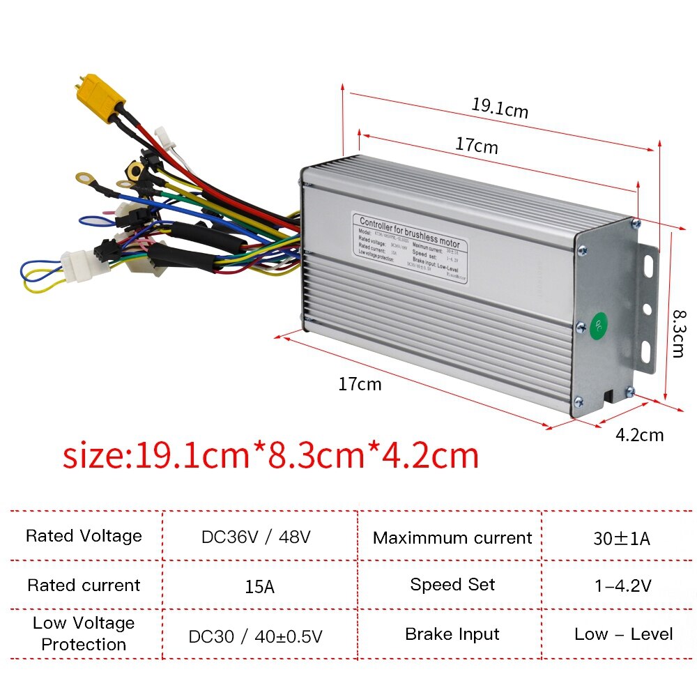 Ebike controller 1000w arbeid med kt lcd 4 lcd 5 display kt controller 36v 48v har 12 mosfet for elektrisk sykkelmotor 750w 500w