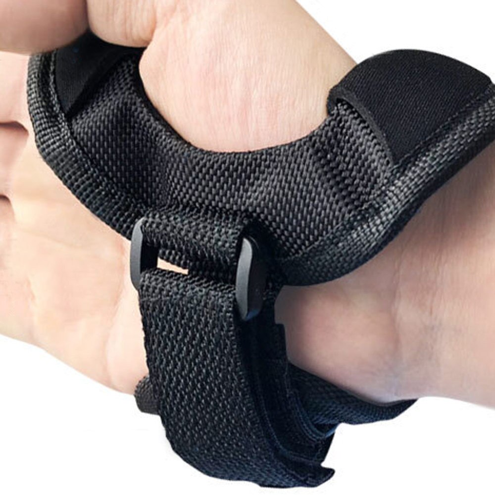 Udendørs undervands scuba buceo dyk led lommelygte holder blød sort hånd arm mount håndledsrem handske praktisk