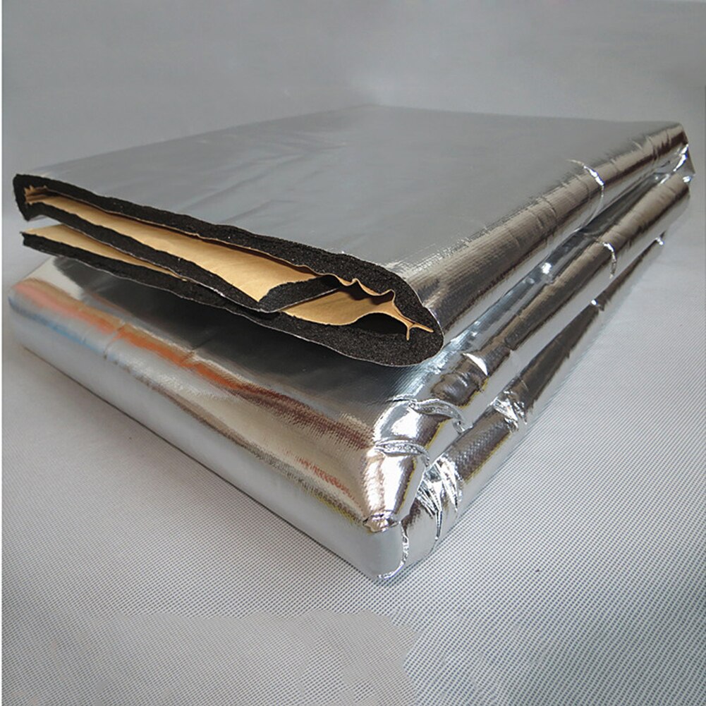 Car Vehicle Hood Engine Thicken Aluminum Foil Sound Heat Insulation Mat Pad