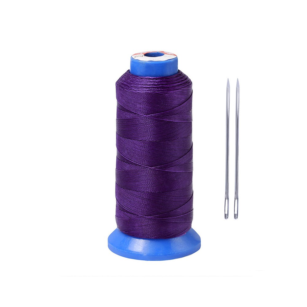 Round Waxed Thread Waxed Hand Leather Stitching Cord Sewing Circular 500D Wax Line 0.55mm Polyester Hand Leather Needles: D