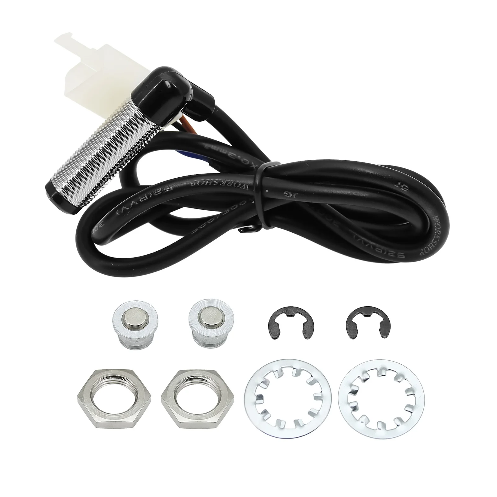 Een Universele Moto Rpm Toerenteller Snelheidsmeter Speed Gauge Tacho Meter Digitale Kilometerteller Instrument Sensor Set Voor Motorfiets