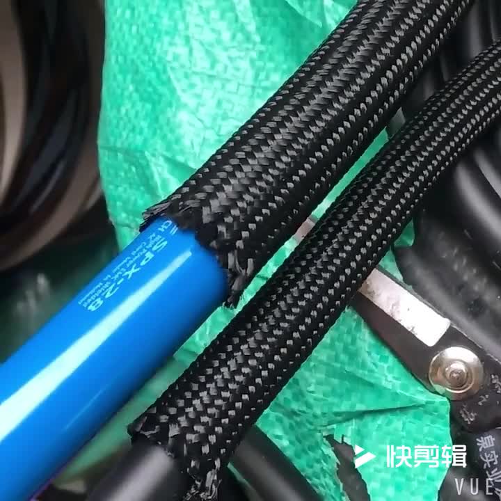 10m xssh lyd oem 5mm 8mm 15mm 20mm 25mm sort bomuldshøjttaler specialstøddæmper flettede kabelmuffer til strømforsyningslydledning