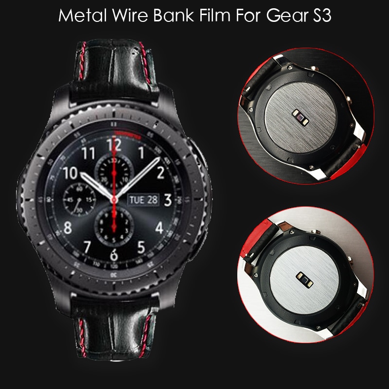 2 STUKS Metalen Draad Terug Screen Protector Film Cover Voor Samsung Gear S3 Klassieke Frontier Horloge Mooi Met Uw Horloge band