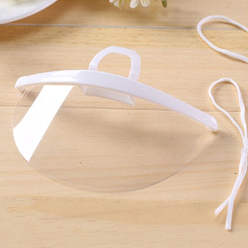 Masque de Chef contre les gouttelettes, hygiène de cuisine en plastique, masque de Chef de cuisine à salive, 100 pièces