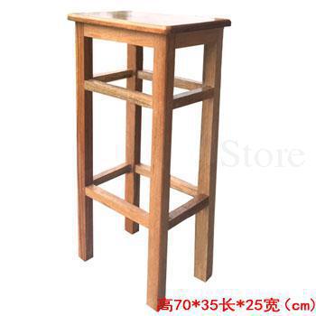 Solid wood dining Bar stool home restaurant stool dining chair makeup wooden stool high reinforcement board school student stool