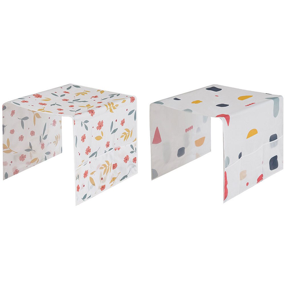 1 pc geométrico pequenas flores impressão geladeira capa única porta geladeira capa poeira máquina de lavar roupa capas poeira toalha