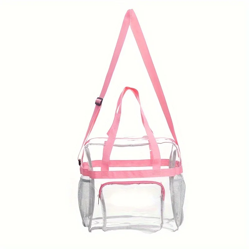 Portable PVC Travel Bag with Large Capacity and Transparent for Easy Organization and Washing