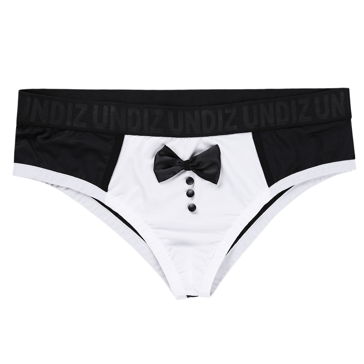 Ensemble pyjama pour hommes, Costume de jeu de rôle, vêtements de nuit, col, poignets avec bloc de couleur, mignon nœud papillon, slip de smoking, sous-vêtements