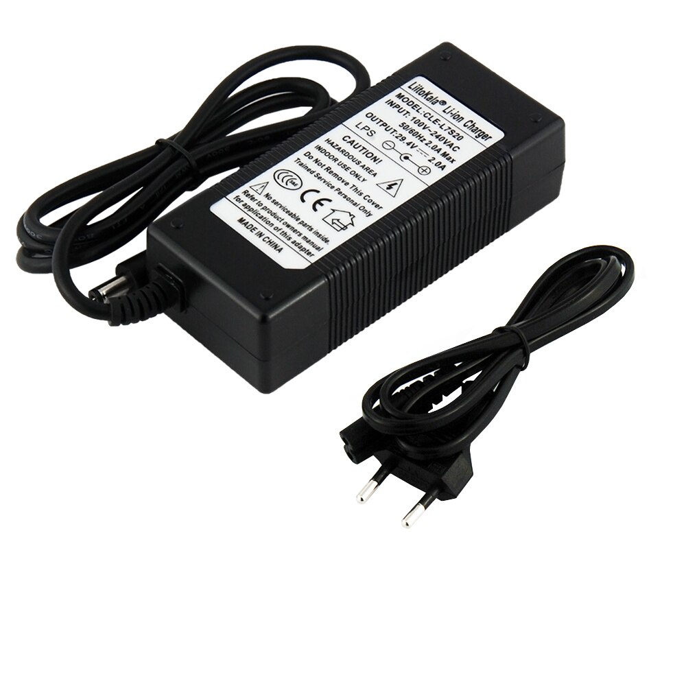 Hk liitokala 29.4v 2a 7 séries bateria de lítio carregador corrente constante e pressão constante cheia de auto-parada