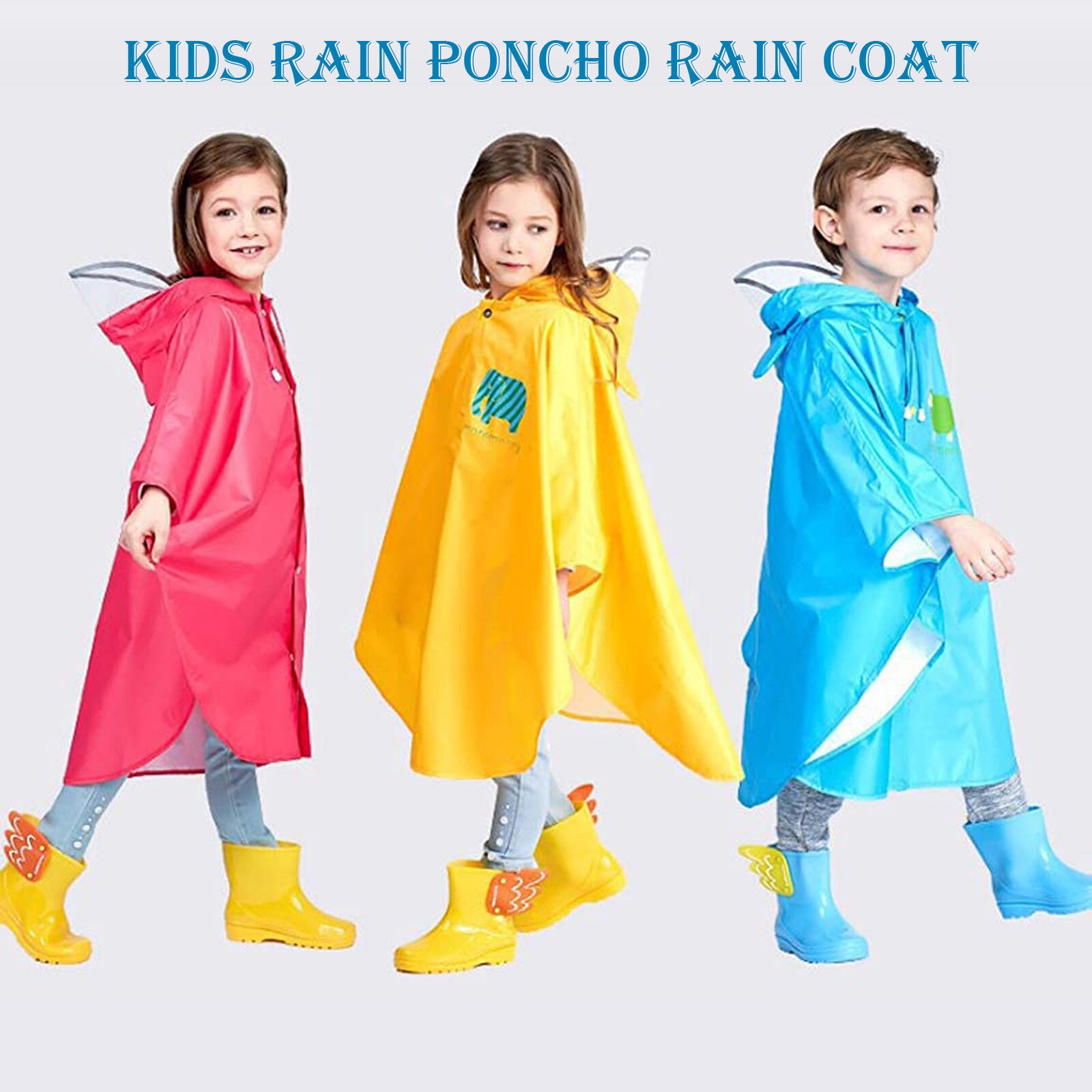 Kids Rainwear 3d Cartoon Children Toddler Raincoat Jacket Ponchos For Boy Girl Vogue Print Kids Raincoat Детская Одежда
