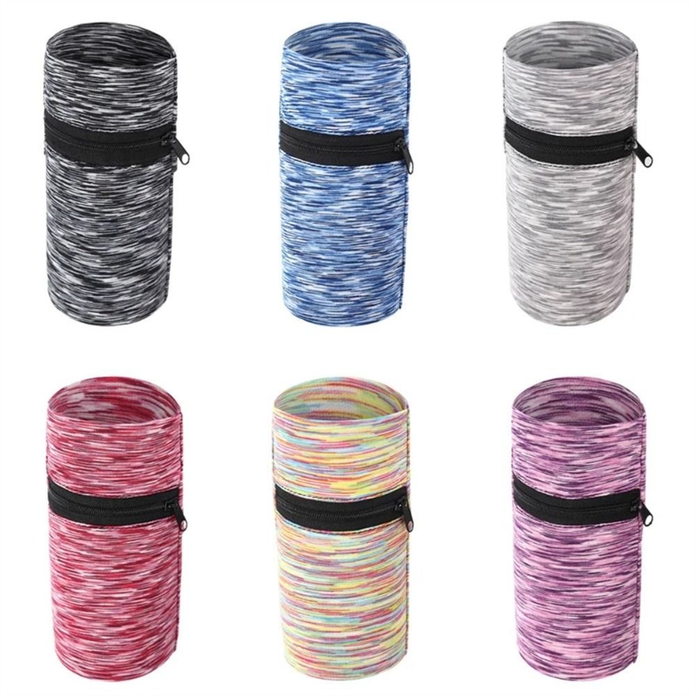 Borsa da palestra con cerniera leggera per uomo e donna, per riporre carte, per telefono, braccialetto, borsa da braccio, portafoglio da polso, borsa da polso, borse da corsa