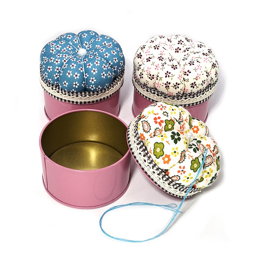 Multi-Function Needle Pin Cushions Storage Box Pumpkin Pincushions Organizer Boxes Pin For Sewing And Needlework Accessories
