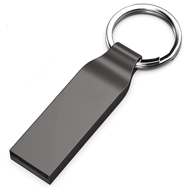 Metal USB Flash Drive 64GB 128GB key chain Pendrive Waterproof usb Pen 256GB 512GB USB Memory Stick Flash Disk: black / 2TB