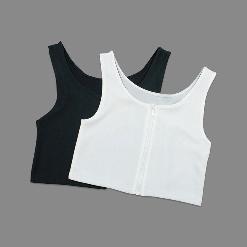 Zip short corset Strengthen Bandage Reinforced Short Corset Tomboy Lesbian Tank Tops Chest Shaper Breast Binder Trans Underwear