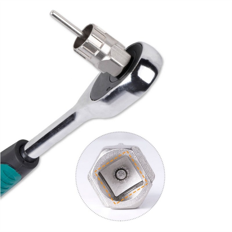1pc Road Bike Bicycle Freewheel Cassette Remover Cycling Mountain Bike MTB Socket Wrench Repair Tool Maintenance Accessories