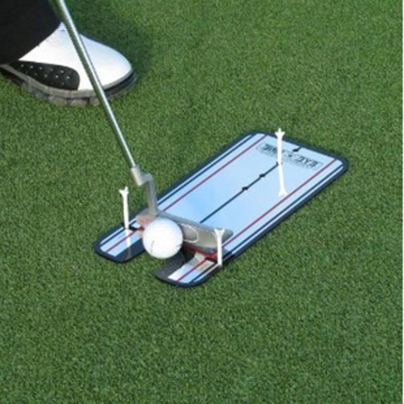 Golf Training Aids Spiegel Golf Accessoires Swing Trainer Rechte Praktijk Netto Putting Mat Alignment Swing Trainer Eye Lijn