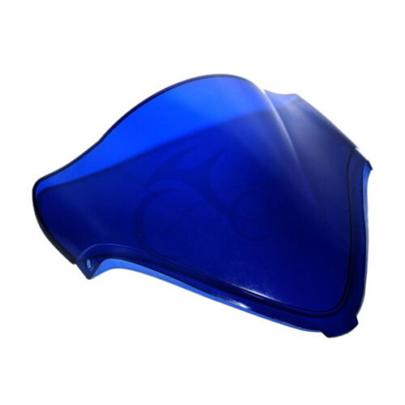Motocicleta Pára Brisas Duplo Bolha Para SUZUKI Hayabusa GSX1300R GSXR1300 08-17 Preto/Azul/Clear/Chrome: blue
